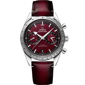 Omega Speedmaster '57 40.5 mm, steel on leather strap 332.12.41.51.11.001
