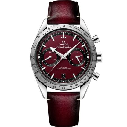 Omega Speedmaster '57 40.5 mm, steel on leather strap 332.12.41.51.11.001