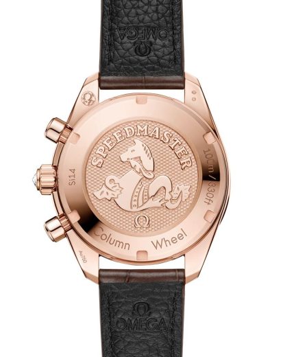Omega Speedmaster 38 38 mm, Sedna™ gold on alligator 324.58.38.50.63.001 - Image 2