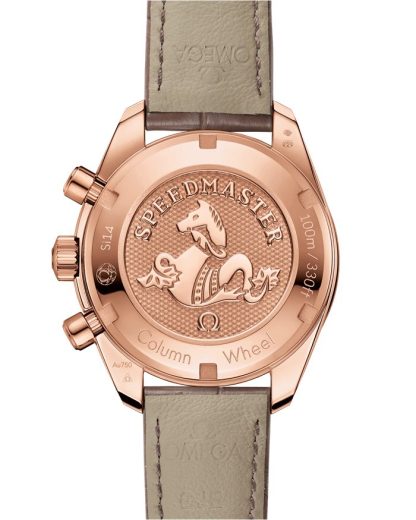 Omega Speedmaster 38 38 mm, Sedna™ gold on leather strap 324.68.38.50.02.003 - Image 2