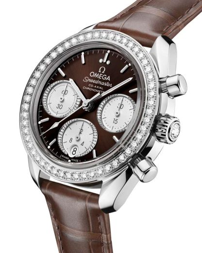 Omega Speedmaster 38 38 mm, steel on alligator 324.18.38.50.63.001 - Image 3
