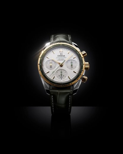Omega Speedmaster 38 38 mm, steel - yellow gold on leather strap 324.23.38.50.02.001 - Image 4
