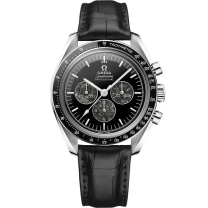 Omega Speedmaster Calibre 321 42 mm, platinum on leather strap 311.93.42.30.99.001