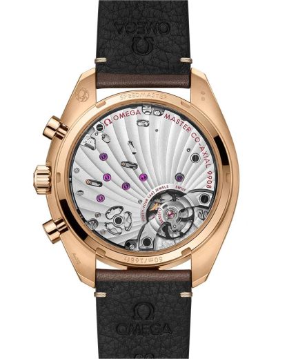 Omega Speedmaster Chronoscope 43 mm, Bronze gold on leather strap 329.92.43.51.10.001 - Image 2