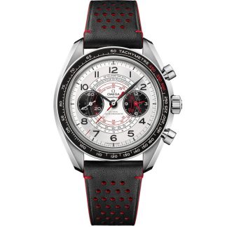 Omega Speedmaster Chronoscope 43 mm, steel on leather strap 329.32.43.51.02.001