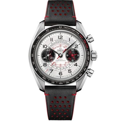 Omega Speedmaster Chronoscope 43 mm, steel on leather strap 329.32.43.51.02.001