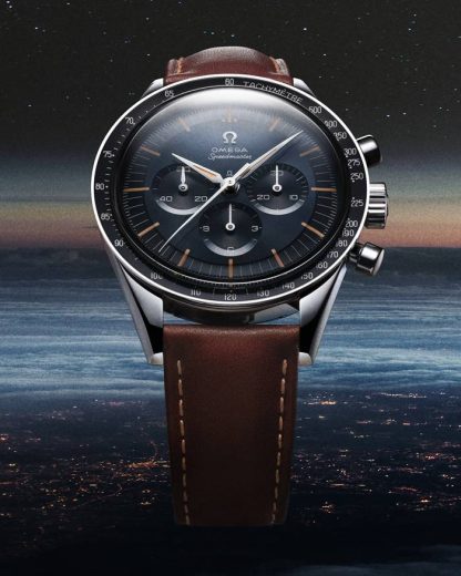 Omega Speedmaster First OMEGA in Space 39.7 mm, steel on leather strap 310.32.40.50.06.002 - Image 5