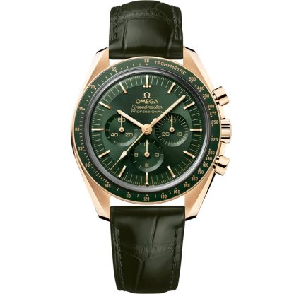 Omega Speedmaster Moonwatch Professional 42 mm, Moonshine™ gold on leather strap 310.63.42.50.10.001