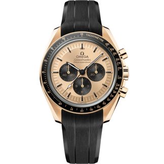 Omega Speedmaster Moonwatch Professional 42 mm, Moonshine™ gold on rubber strap 310.62.42.50.99.001