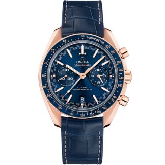 Omega Speedmaster Racing 44.25 mm, Sedna™ gold on leather strap 329.53.44.51.03.001