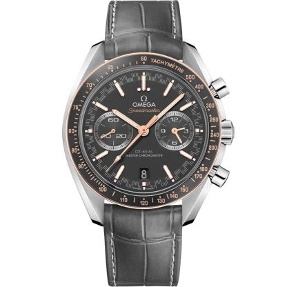 Omega Speedmaster Racing 44.25 mm, steel on leather strap 329.23.44.51.06.001