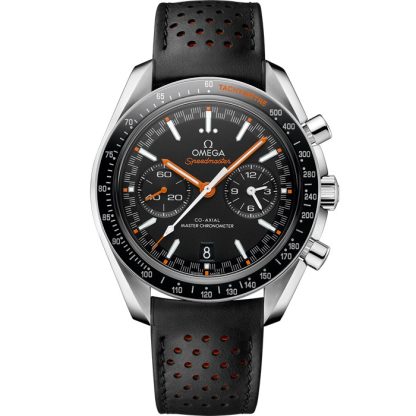 Omega Speedmaster Racing 44.25 mm, steel on leather strap 329.32.44.51.01.001
