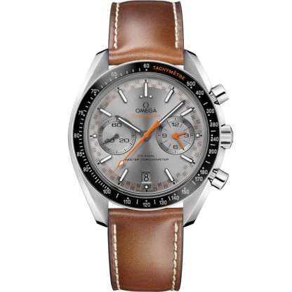 Omega Speedmaster Racing 44.25 mm, steel on leather strap 329.32.44.51.06.001