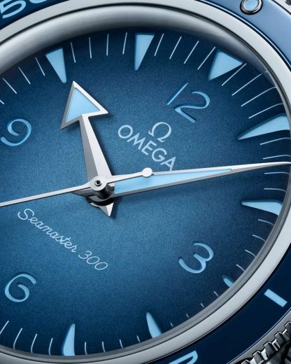 Omega Summer Blue Seamaster 300 41 mm, steel on steel 234.30.41.21.03.002 - Image 3