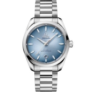 Omega Summer Blue Seamaster Aqua Terra 150M 38 mm, steel on steel 220.10.38.20.03.004