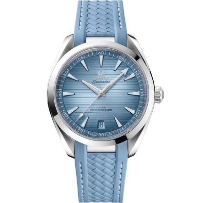 Omega Summer Blue Seamaster Aqua Terra 150M 41 mm, steel on rubber strap 220.12.41.21.03.008