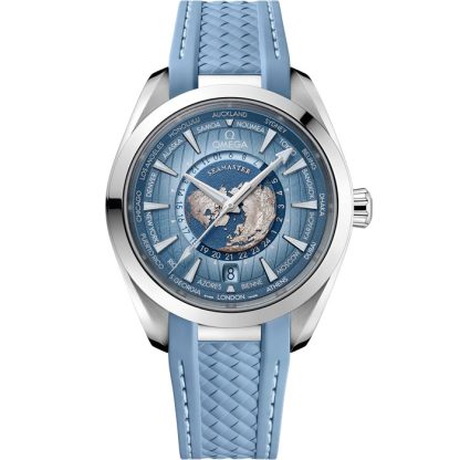 Omega Summer Blue Seamaster Aqua Terra 150M 43 mm, steel on rubber strap 220.12.43.22.03.002