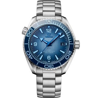 Omega Summer Blue Seamaster Planet Ocean 600M 39.5 mm, steel on steel 215.30.40.20.03.002