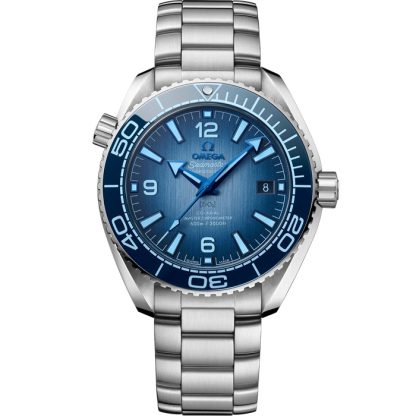 Omega Summer Blue Seamaster Planet Ocean 600M 39.5 mm, steel on steel 215.30.40.20.03.002