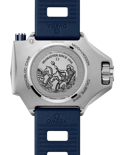 Omega Summer Blue Seamaster Ploprof 1200M 55x45 mm, O-MEGASTEEL on rubber strap 227.32.55.21.03.001 - Image 2