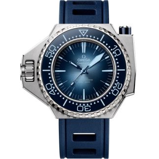 Omega Summer Blue Seamaster Ploprof 1200M 55x45 mm, O-MEGASTEEL on rubber strap 227.32.55.21.03.001