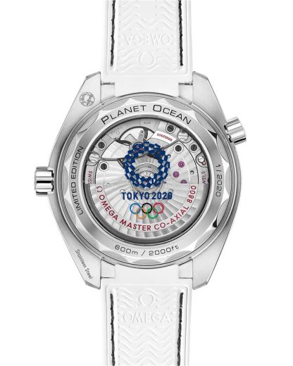 Omega Tokyo 2020 Limited Edition Seamaster Planet Ocean 600M 39.5 mm, steel on leather strap 522.33.40.20.04.001 - Image 2